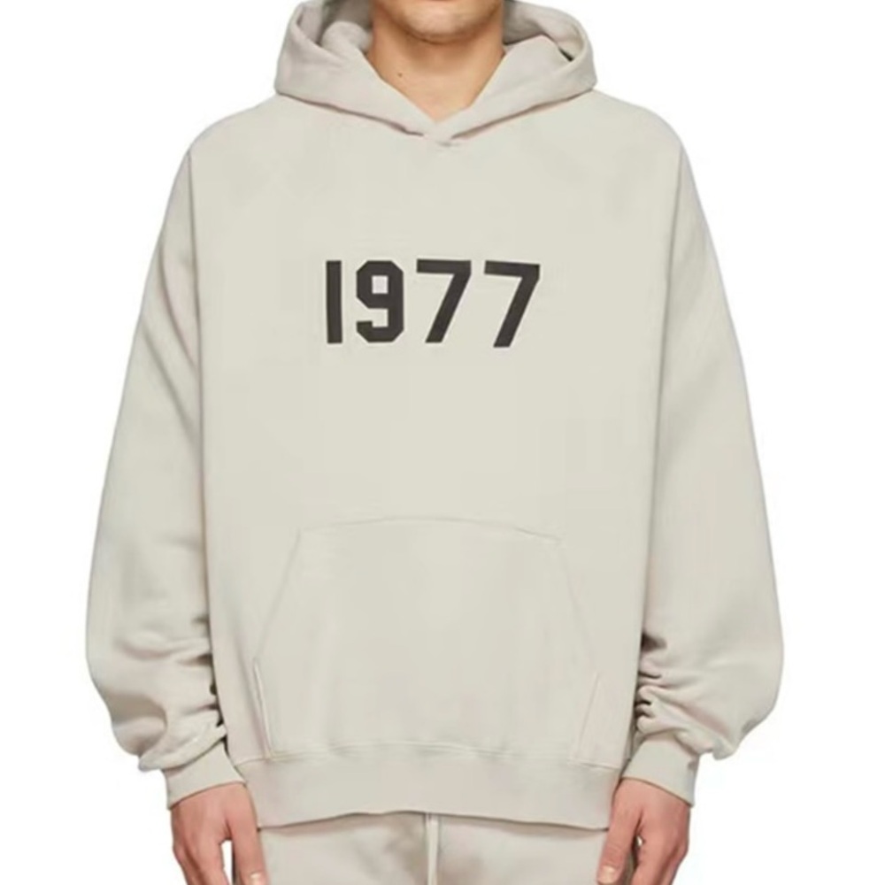 NEW Essentials Fear of God 1977 Oversized Hoodie Wheat AUTHENTIC 💯